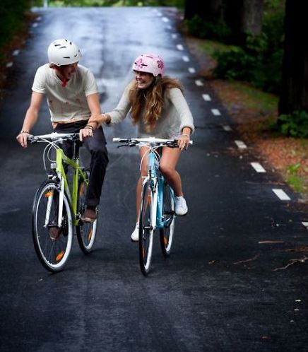 couple cycliste