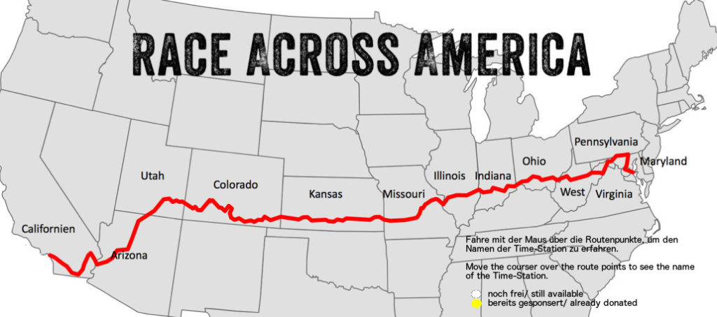 Course cycliste la Race Across America