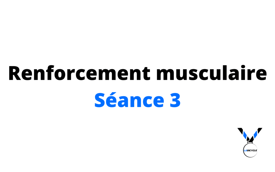 Renforcement musculaire séance 3