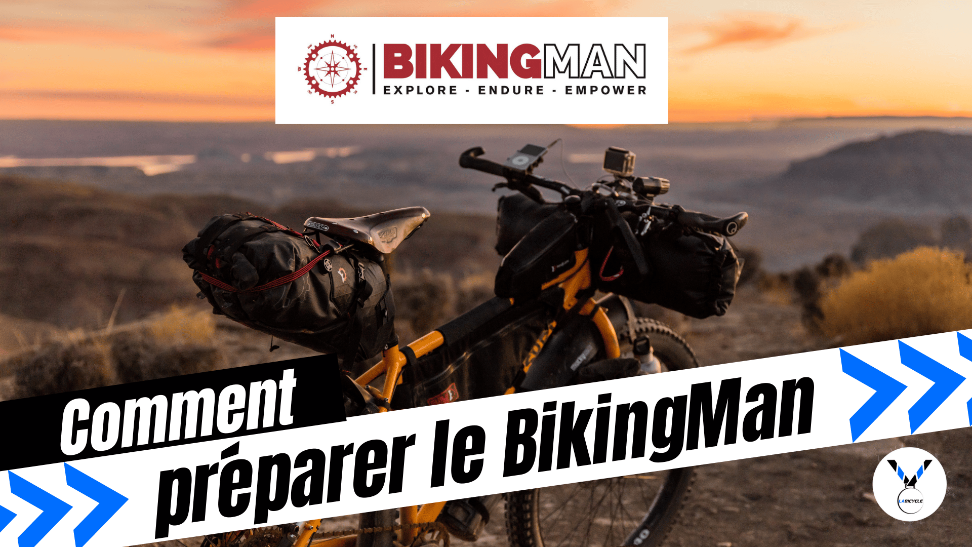 Préparer le bikingMan en vélo